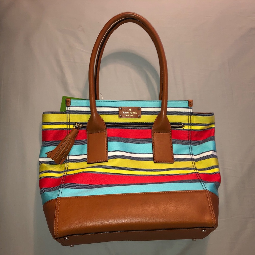 NEW! Kate Spade Linda Key West Multicolor Tote Bag